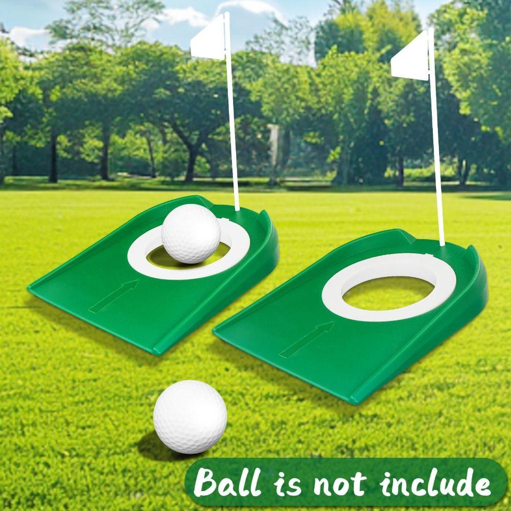 Easy Setup Golf Putting Cup Plastic Golf Training Aid Durable Putting Practice Cup  Golf Training