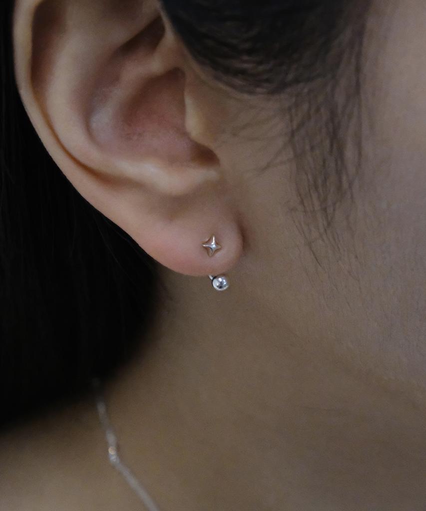 Poetryhaus Two Way Star Earrings