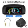 Novo Display LCD Digital 2 em 1 para Carro Medidor de Temperatura da Água + Voltagem Com Sensor de Temperatura da Água de 10 mm para Caminhão Automotivo 12V/24V