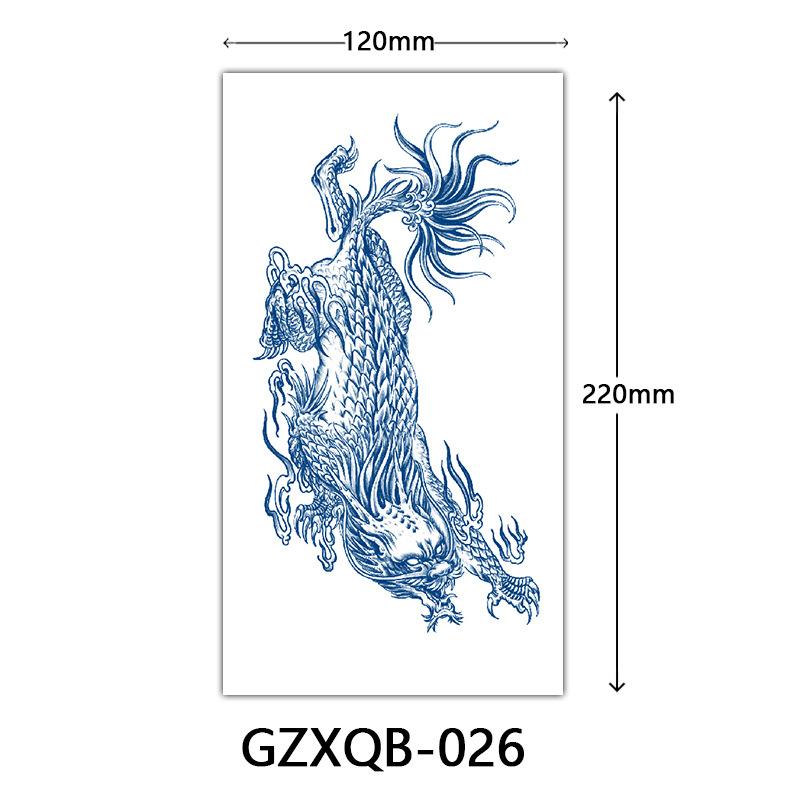 Herbal Half Arm Tattoo Stickers, Big Arm Juice Semi-Permanent Tattoo Stickers, Sweatproof Tattoo