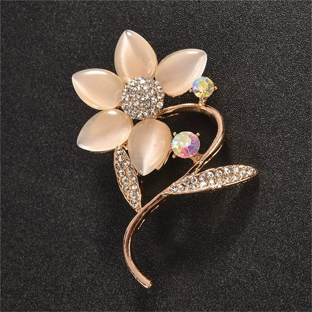 Pc Fashion Creative Flower Brooch Elegant Retro Korean Pin Beautiful Exquisite Jewelry Accessories Party Gift for Men and Women