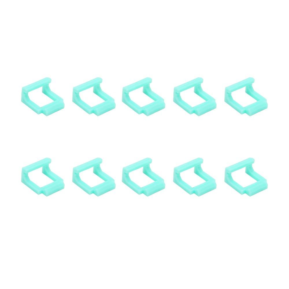 

10PCS Secure Fastening PCIE Riser Card Retainer Durable USB Riser Locking Clips Avoid Burn світло-синій колір