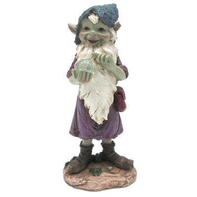 [R7087] - Figurita 'Pixie Merlín' bola de cristal - 13 cm