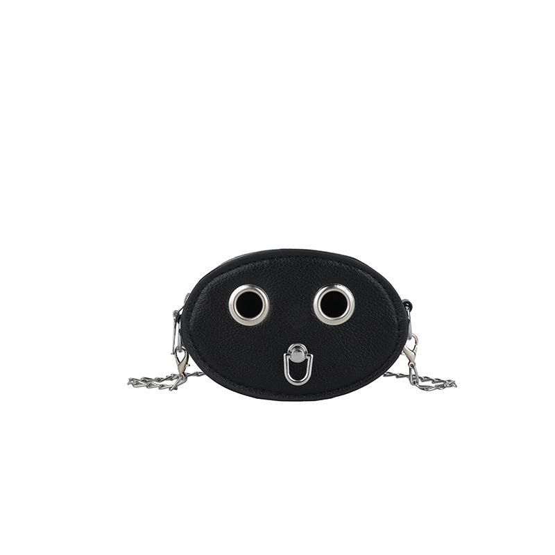 

Niche design bag spring new fashion trend shoulder messenger bag women s casual simple small round bag чёрный