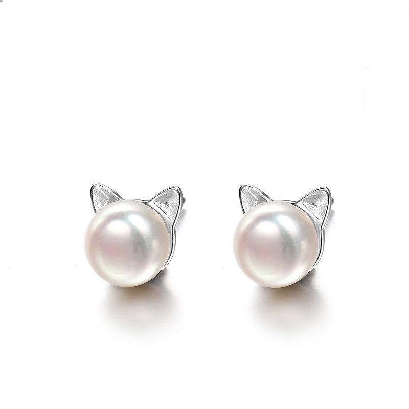 Cat Ear Ring Korean-Japanese Style: Cat Pearl Earrings, Bracelet, Necklace - Unique Fashion Accessories
