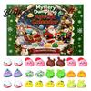 Sensory Relief Gifts for Classmates 2026 Christmas Dumplings Advent Calendar with 24 Mini Bun Squeeze Party Supplies Students Toys Festive Countdown