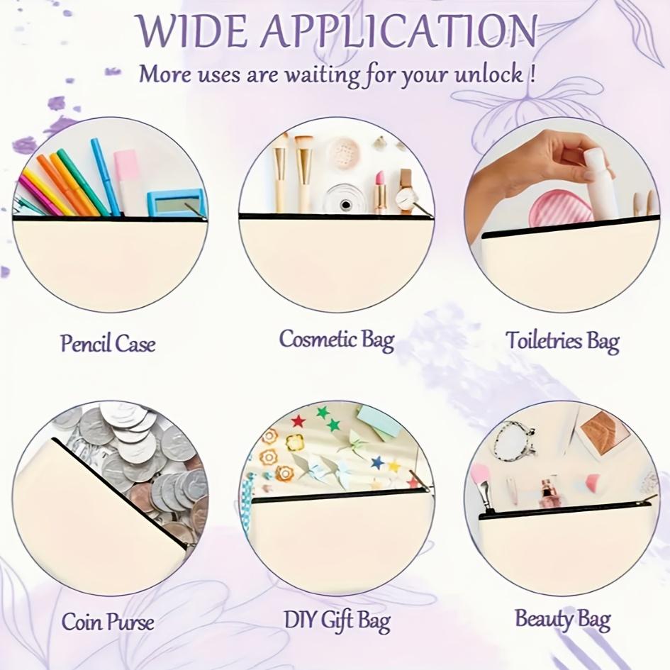 1pc Stylish Cat Floral Cosmetic Bag with Zipper Closure - Lightweight Foldable Travel Makeup Organizer for Women makeup pouch