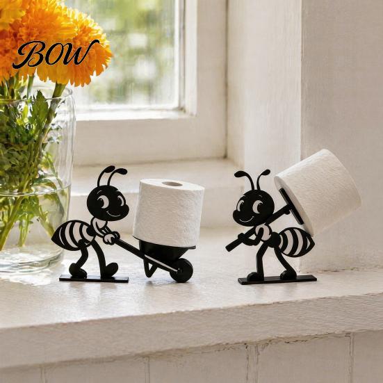 Decorative Figurine for Home 3D Printed Ant Paper Roll Holder, Towel Artistic Kitchen Tissue Stand Creative Tabletop Display Rack Decor Accents