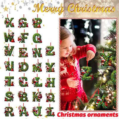 26 Letter,Christmas,Ornaments,Acrylic,1