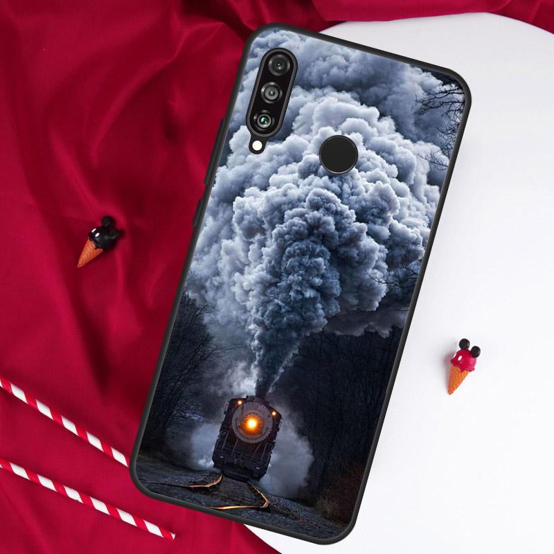Classic Steam Train Railway For Huawei Nova Y90 Y70 Y60 Y72 Y73 Y61 Y91 7i 8i 11i 12i 12s 9 10 SE P20 P30 P40 Lite Case