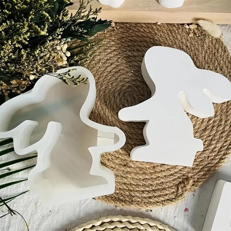 1 Pc Epoxy Resin Casting Mold for Easter Rabbit Plants, Flower Vase Mold Test, DIY, Plants Propagation Station