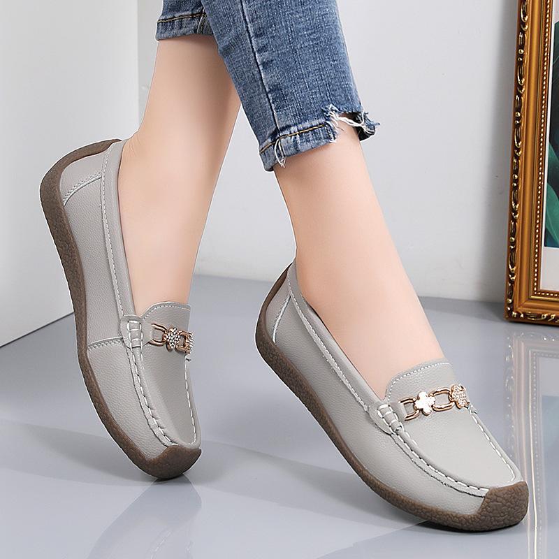 Bequeme Penny-Loafer aus PU-Leder für Damen, lässige Slip-On-Schuhe, leichte Laufschuhe, Mokassins, Bootsschuhe für Damen, Business- und Arbeitsschuhe