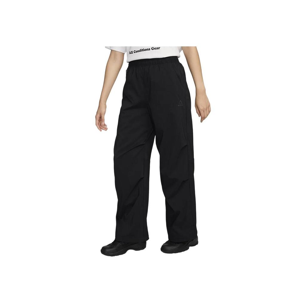 Nike ACG Activitorium Logo Embroidered Drawstring Design Comfortable Quick-Dry High-Waisted Sun Protection Casual Pants Women Pants Black FV7320-010