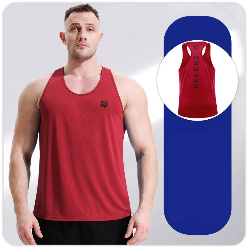Men's Tank Vest Fitness Sleeveless Shirts Gym Shirt Bodybuilding Mesh Breathable Quick-drying Singlet Workout Running Tops S M L XL XXL 3XL 4XL