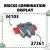 Non-Toxic 135Pcs/Lot 27261 Special 2X 3 Plate With Rocks Building Blocks Moc Accessories Compatible With Brick Children Toys Gift Box
