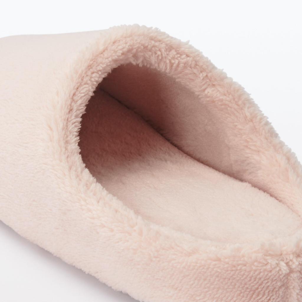 MUJI Warm Fiber Insole Size L Feet 83452780 Slippers, Pink, (for 25-26.5cm), (Room Shoes)