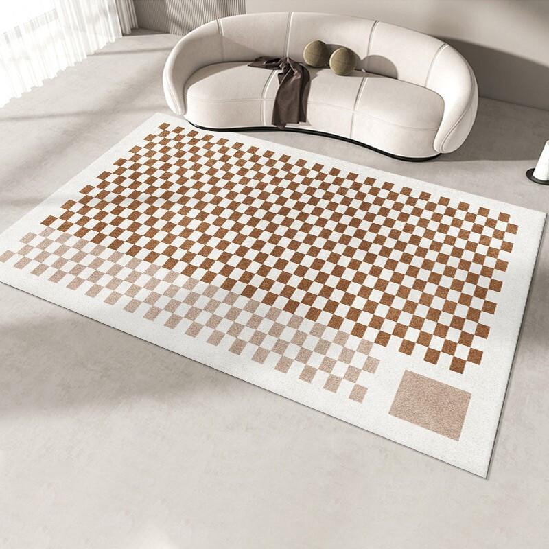 

Современный минималистский геометрический узор напольный коврик шахматный узор гостиная журнальный столик коврик спальня прикроватный 80*200cm