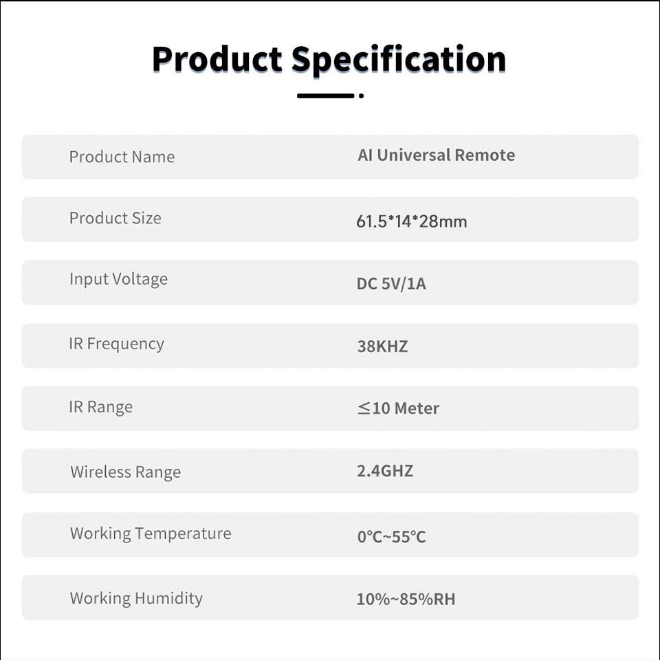 Tuya WiFi IR Remote Control USB Smart Universal Infrared Controller Works with Alexa Google Assistant for TV Air Conditioner