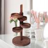 Wooden Jewelry Organizer Rotatable Earring Holder Show Case Key Storage Rack  Entrance Door