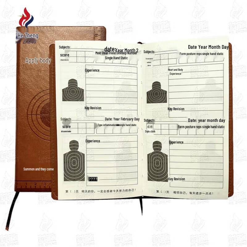 Shooting Score Record Book