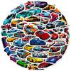 10 30 50 100Pcs Retrofit Racing Sports Car Waterproof Stickers Cartoon Graffiti Decals Kids Toy Luggage Laptop Bike Car Sticker