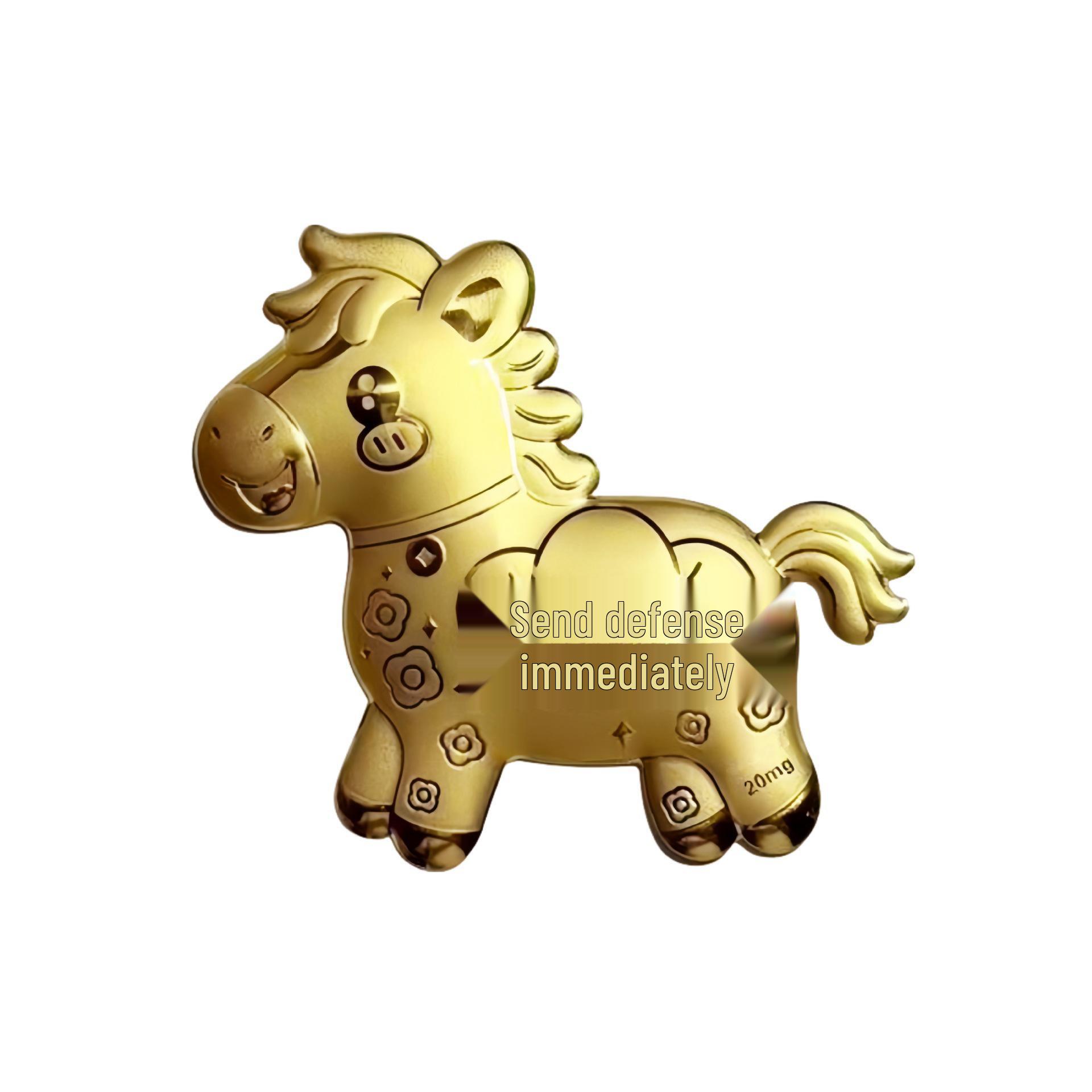 Shuibei 999 Pure Gold Lucky Keyring Charm & Car Pendant Gift.