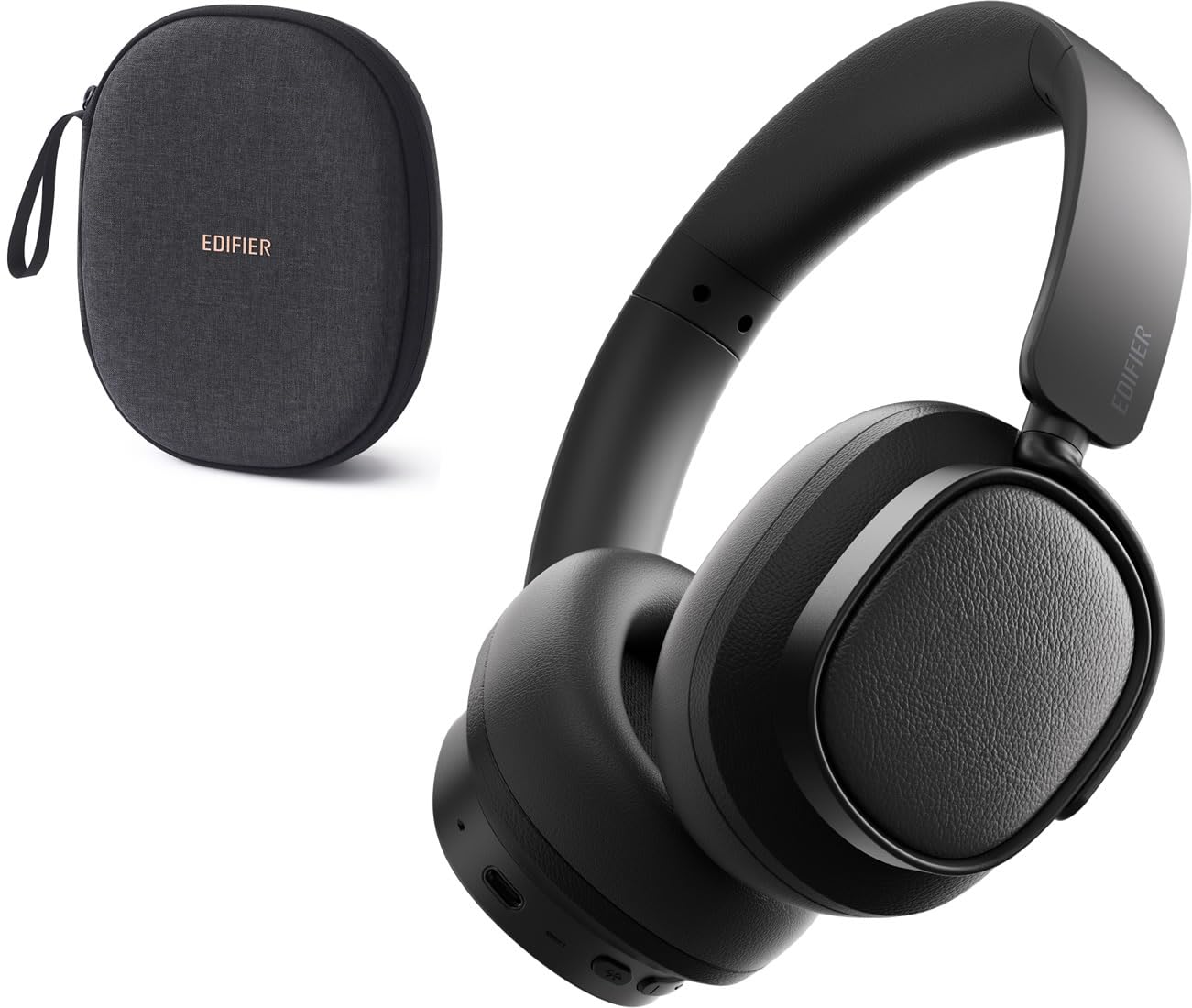 

Edifier ES850NB Bluetooth Headphones Noise Cancelling LDAC AAC Hi-Res Sound Wireless Wired Spatial Audio 92H Fast Charging Leather Cushions Foldable