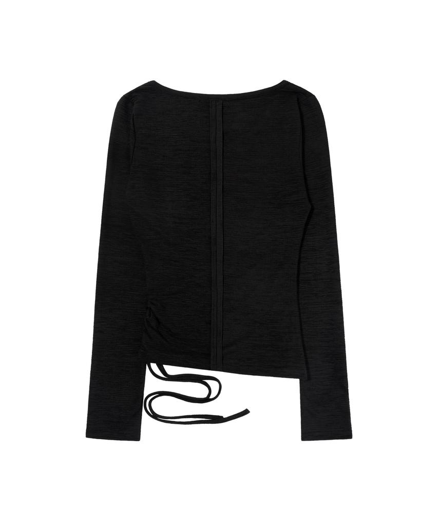 FANCY CLUB Side Corset Long Sleeve (Black) F26Zb523