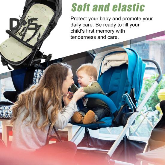 Saltea Universală pentru Cărucior Husă Respirabilă pentru Cărucior de Bebeluș Protecții pentru Ham Model Desen Animat Saltea Răcoritoare pentru Cărucioare Uz de Vară