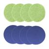 4 stk runde mopp-erstatningsputer 16,5 cm Gulvvask Elektriske roterende mopp-puter Gulvskrubbe-puter for Spin Scrubber-mopper