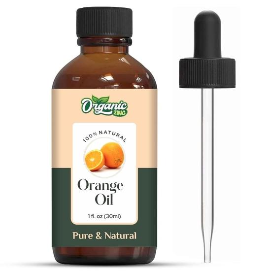 Organic Zing Orange (Citrus X Sinensis) Oil | Pure & Natural Essential Oil for Aroma, Diffusers, Skincare & Hair care- 30ml/1.01fl oz