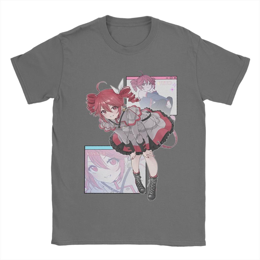 Oversized T Shirt Beach Kasane Teto  Fashion T-Shirts   Hip Hop  Cotton Tshirt for Mens Awesome Cheap Print Short Sleeve Tees