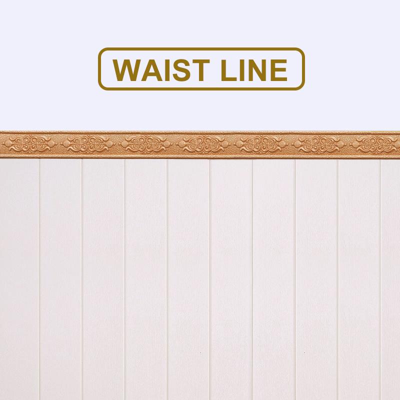 230*6cm 3D Baseboard Wall Stickers Self Adhesive Waterproof Baseboard Wallpaper Border Wall Sticker Living Room Home Decorations