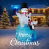 5.9FT Giant LED Light Inflatable Xmas Snowman Penguin Igloo Toy Yard Decor Home Decoration Ornament Gift Supplies Holiday Gifts