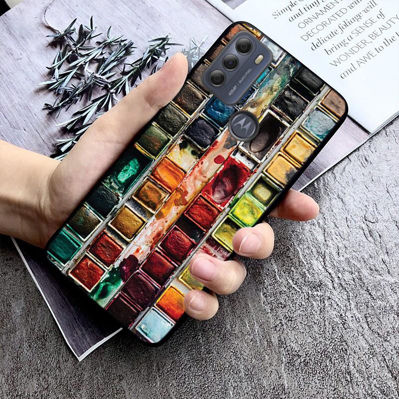 Watercolor Palette Painting Box Case For Motorola G Stylus 5G G Play G35 G45 G54 G24 G86 G04S E13 E14 E32 E32S