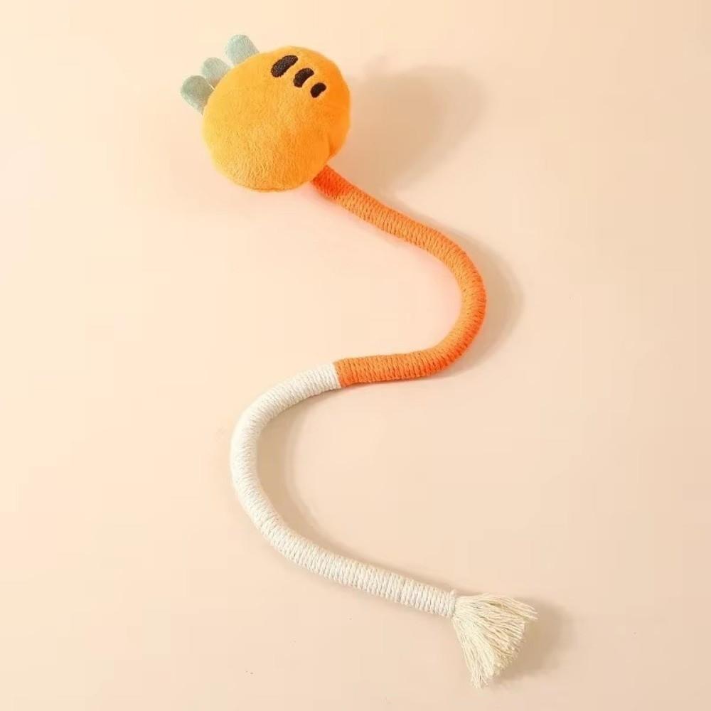 Carrot Cat Biting Rope Bite-resistant Cat Scratcher Toy Pet Products Cat Chew Toy Teeth Grinding