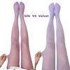 Vintage Flieder Transparente Strumpfhosen Serie Damen Nylon Spandex Transparente Strumpfhosen Lavendel Lila Damen Sommer Strumpfhosen Verschiedene Materialien