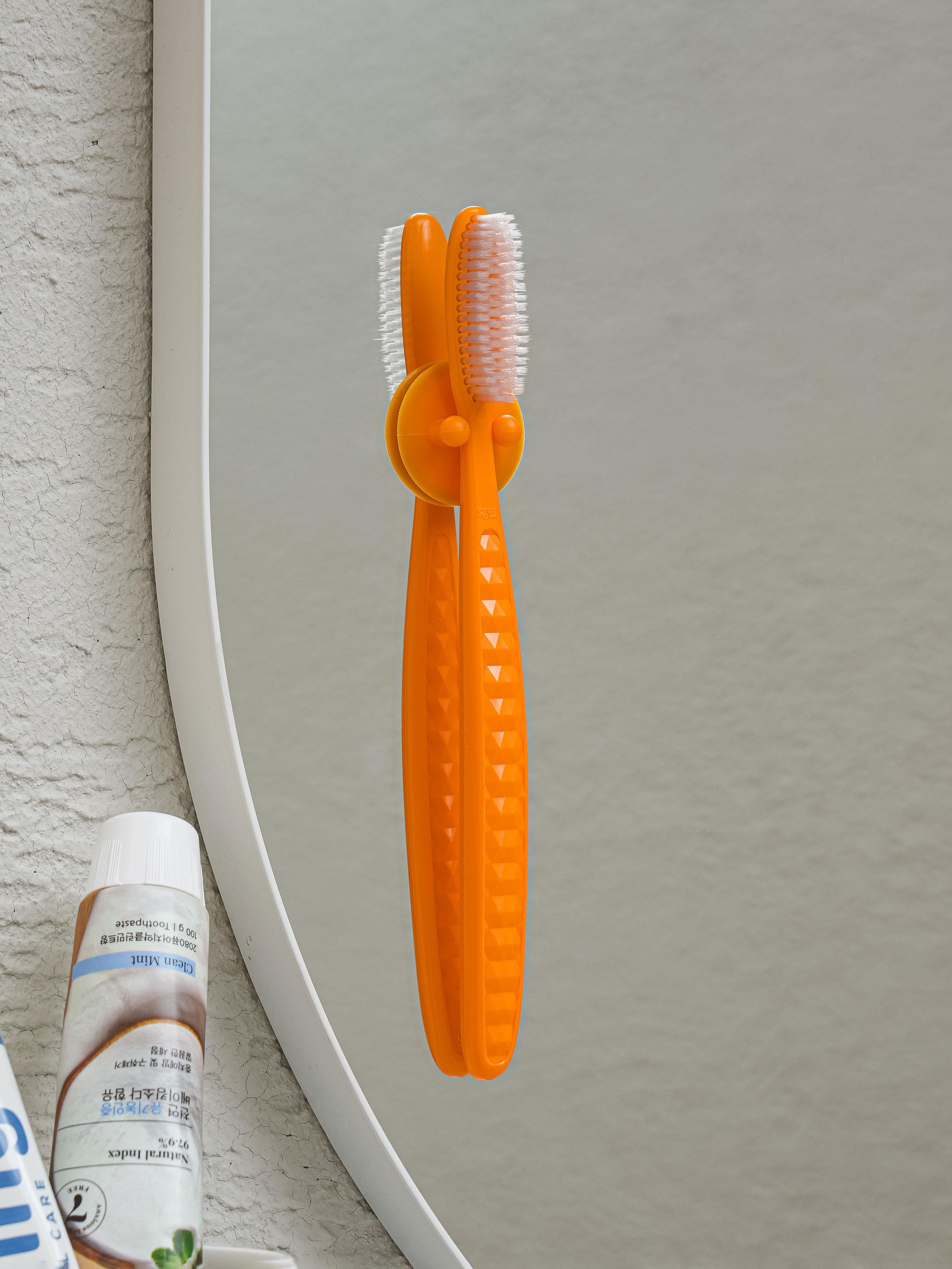 Wangta Wide Head Toothbrush - Orange 1ea