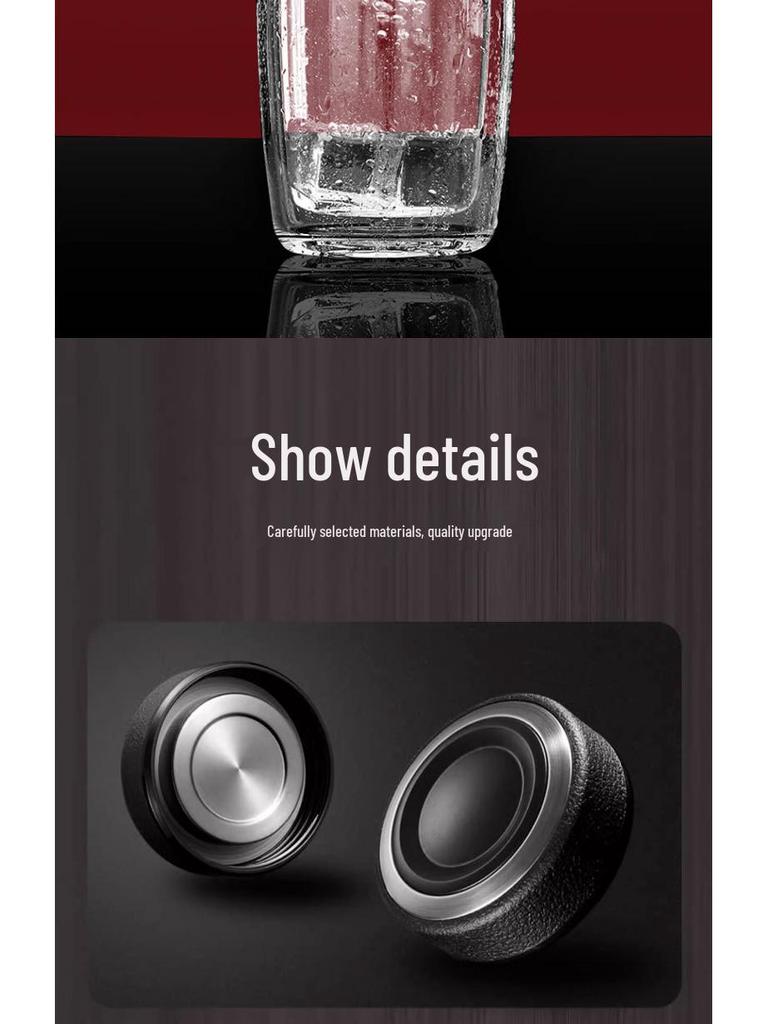 Double-Layer Glass Teacup: Men's Drop-Proof, Heat-Insulating, Large Capacity (500ml), Goose Egg Shape, Thickened for Car Use