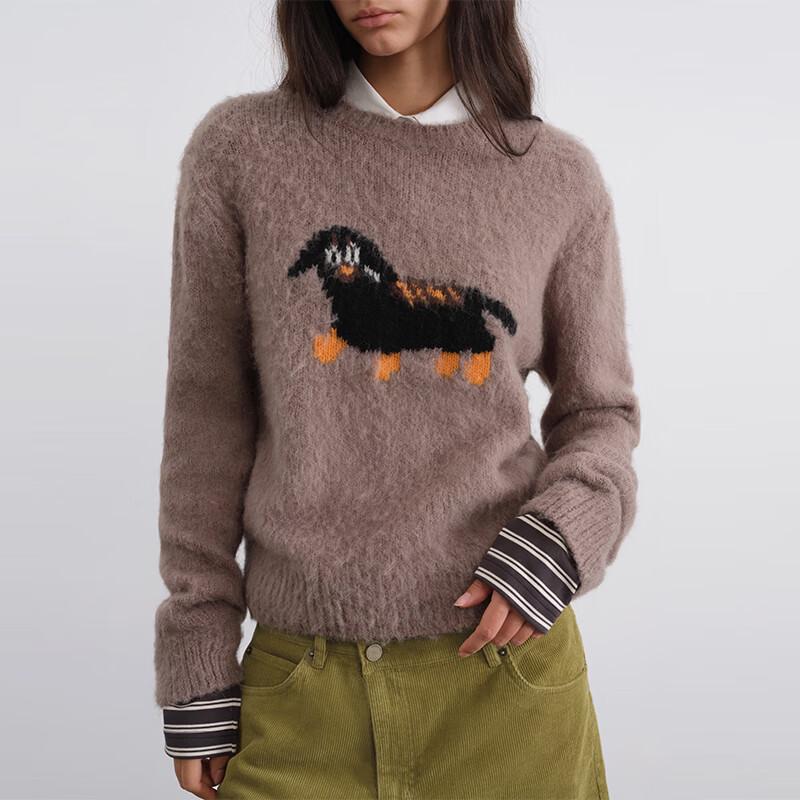 ZIELONY PASEK Sweter pulowerowy z luźnej dzianiny Urban Traveler