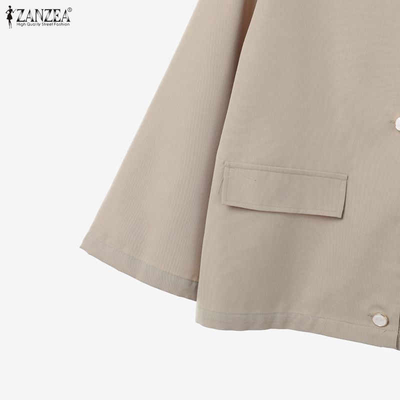 ZANZEA Damen Langarmbluse und lockere Hose Lässige zweiteilige Anzugsets