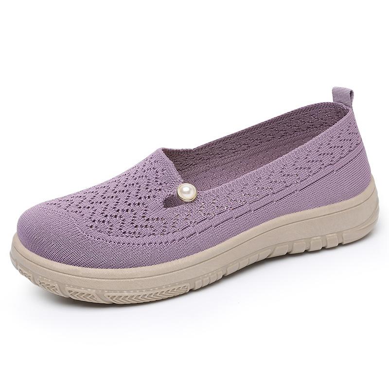 

Shoes women s summer breathable soft-soled casual single shoes middle-aged and elderly comfortable and lightweight versatile work shoes 36