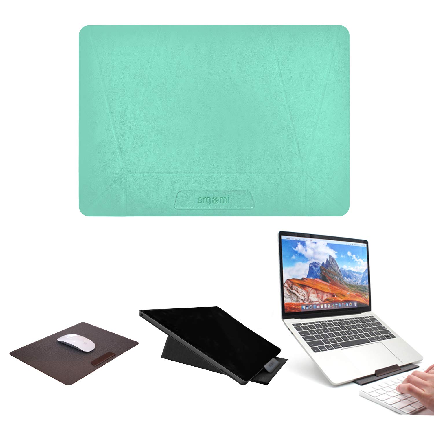 

Эргоми Без клея, поэтому вы можете использовать его для представления ноутбука. Также доступен как подставка для ноутбука и коврик для мыши. Требуется MetaStand, все! мятный