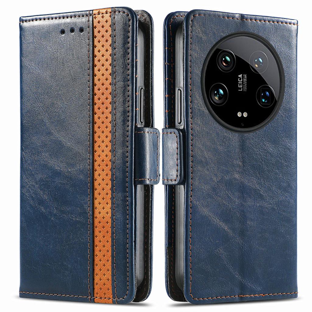 For Xiaomi 14 Ultra Phone Cases CASENEO PU Leather Cover Stand with RFID Blocking Wallet