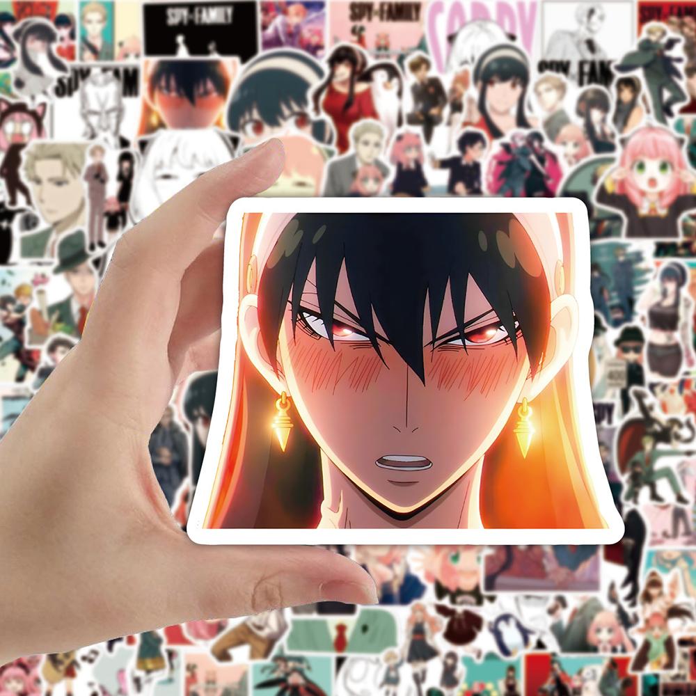 10/30/50/100 Stück Japan Anime SPY×FAMILY Aufkleber Niedliche Cartoon Anya Forger Decals Spielzeug DIY Handy Gepäck Ästhetischer Aufkleber für Kinder