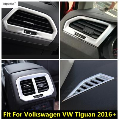 Car Dashboard Air AC Conditioning Vent Outlet Panel Decor Cover Trim Matte Accessories For Volkswagen VW Tiguan MK2 2016 -