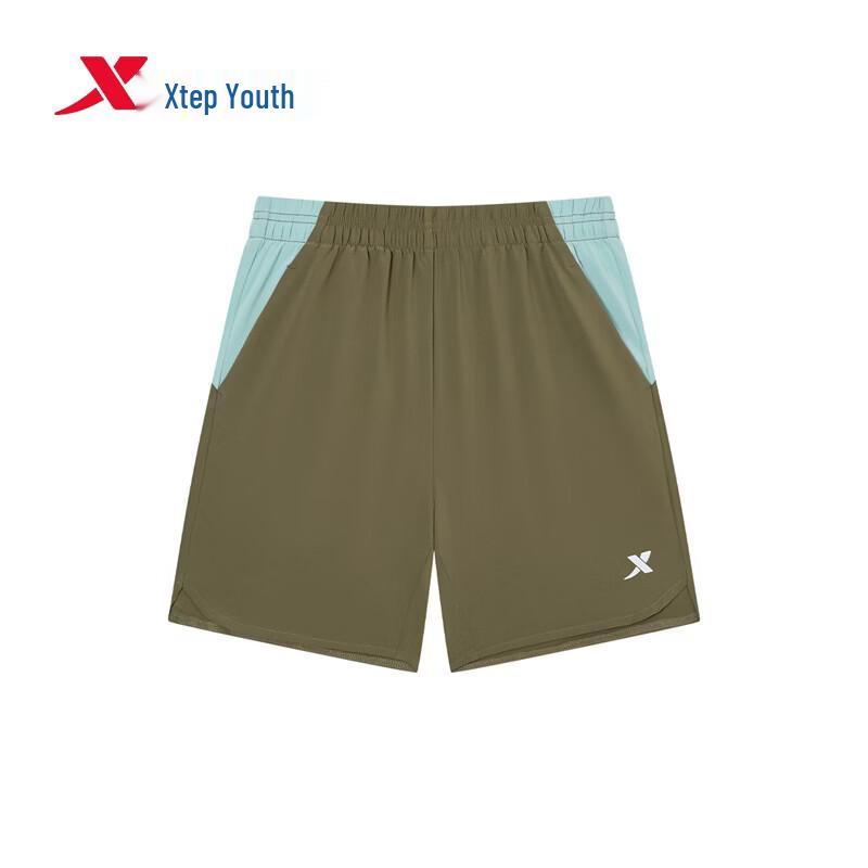 Xtep Boys' Summer Training Lightweight Running Shorts with Side Slits