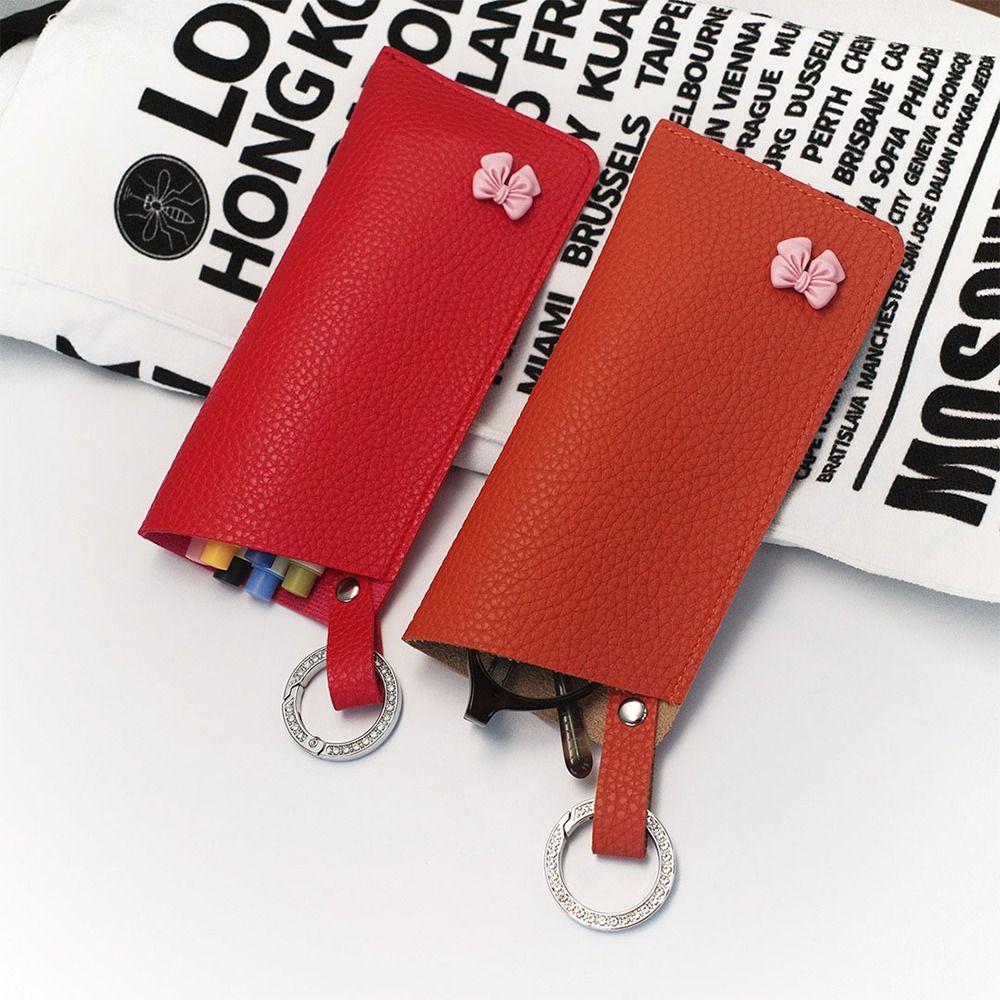 Solid Color Sunglasses Storage Bag with Keyring SunGlasses Holder  Eyewear Accessories