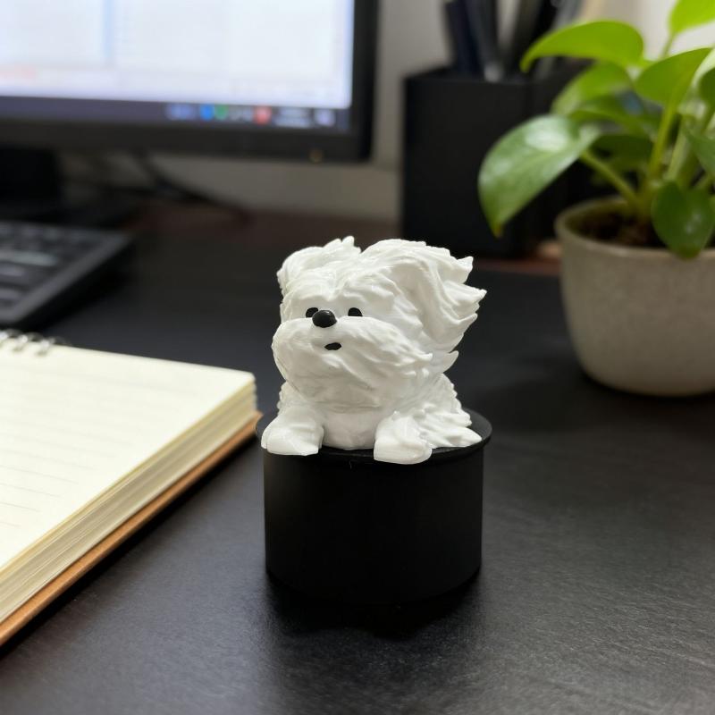 

1 шт. Очаровательное, развевающееся на ветру и небрежное по линиям украшение Минималистичная статуэтка щенка в стиле наброска Уникальный декор для стола Поделки