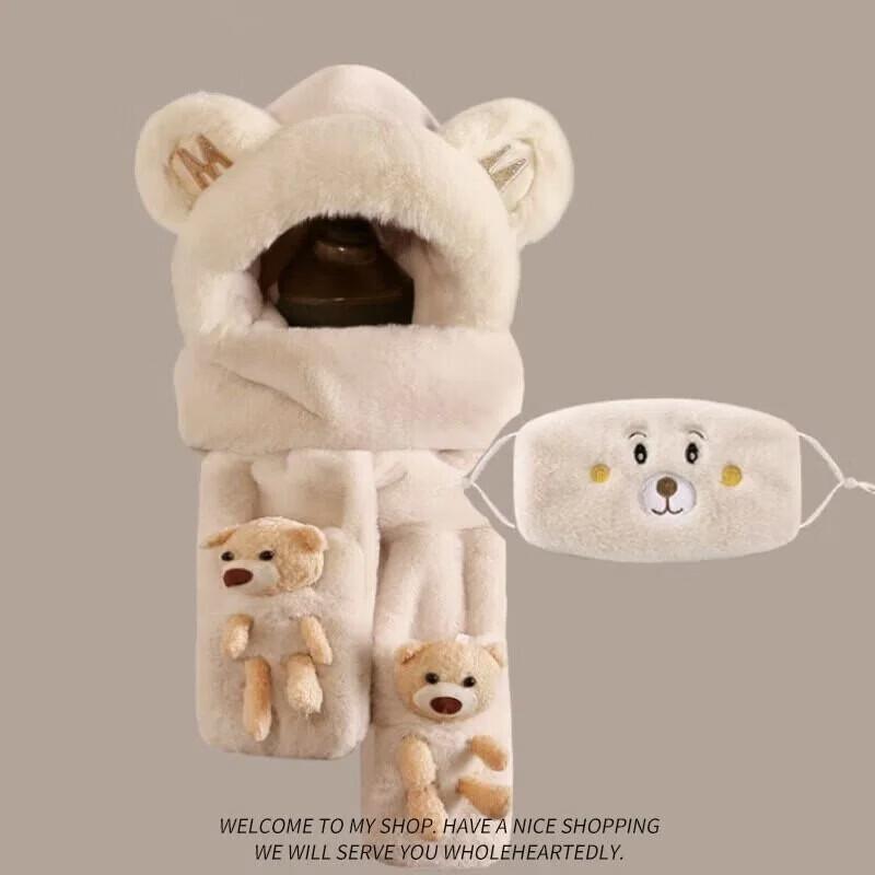 Little Bear Winter Hat & Scarf Set